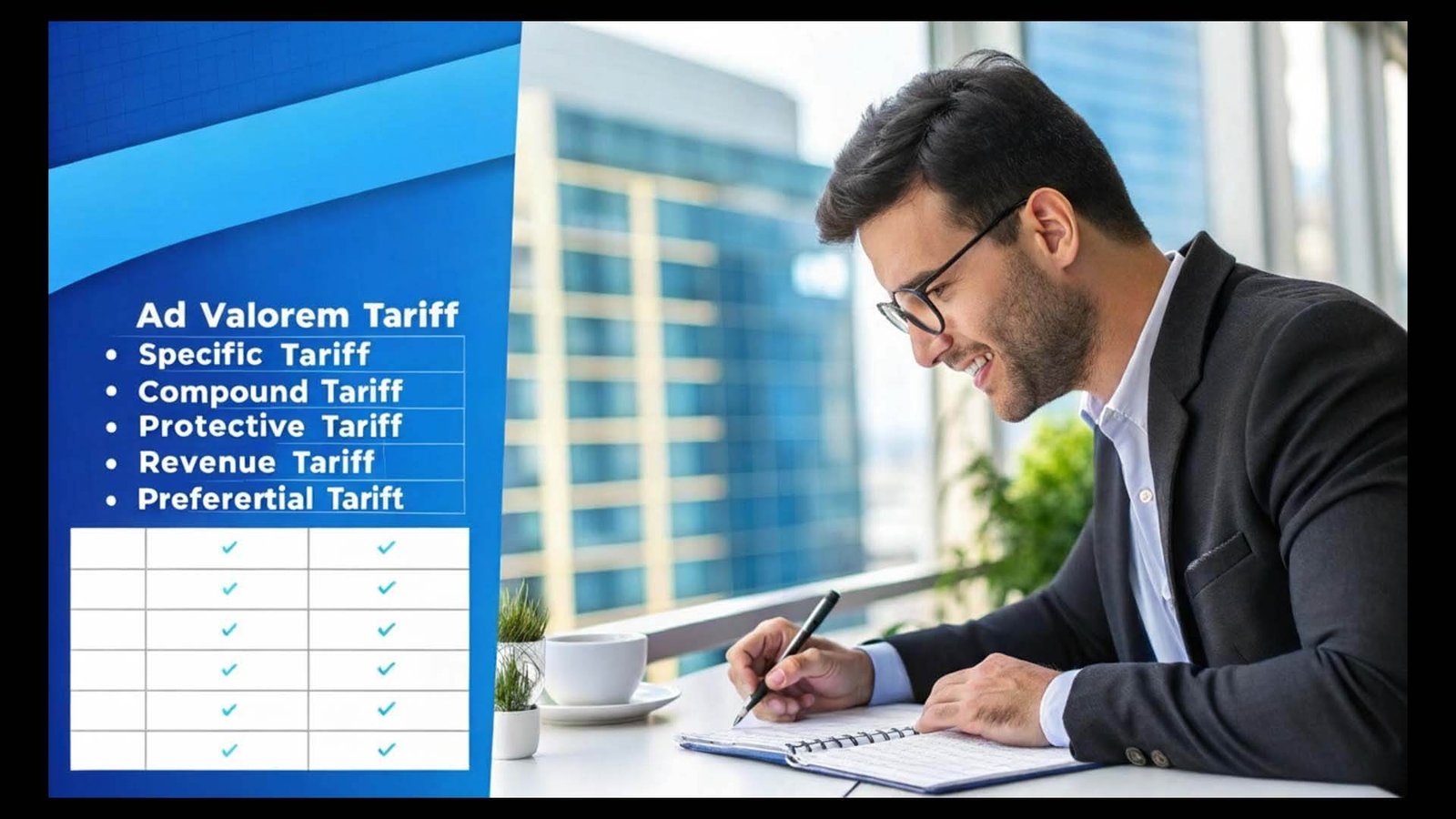 A document with a list of different tariff types