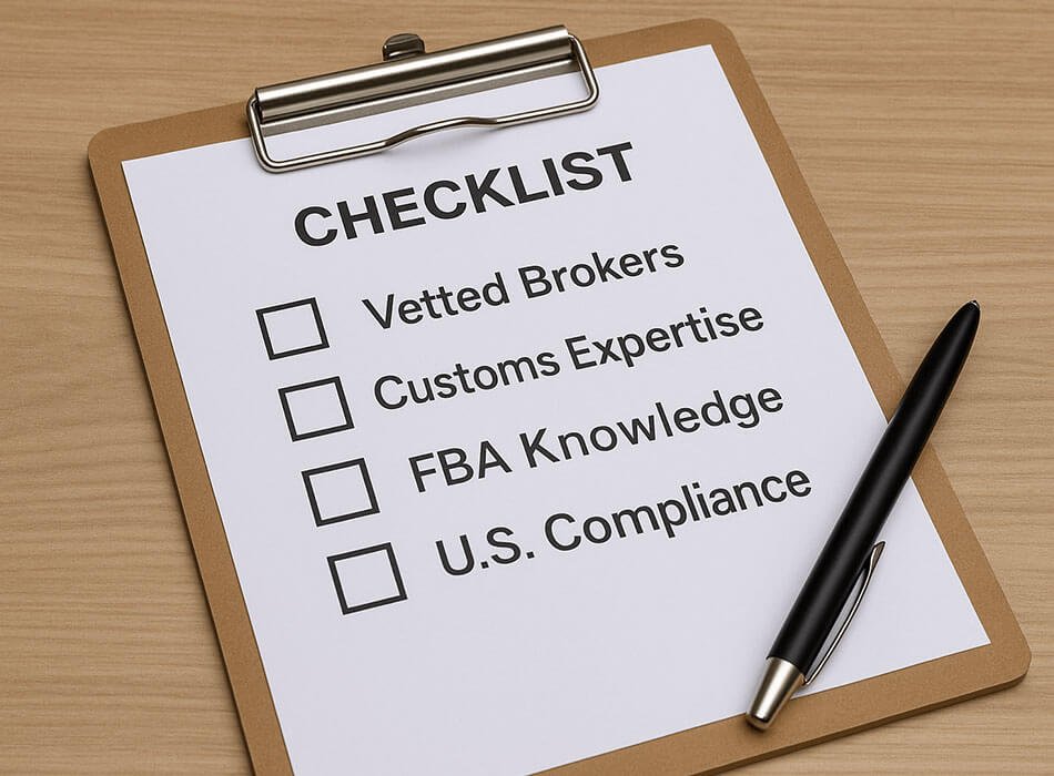 A checklist with items like 'Avoid Fines' and 'On-Time Delivery' ticked off.