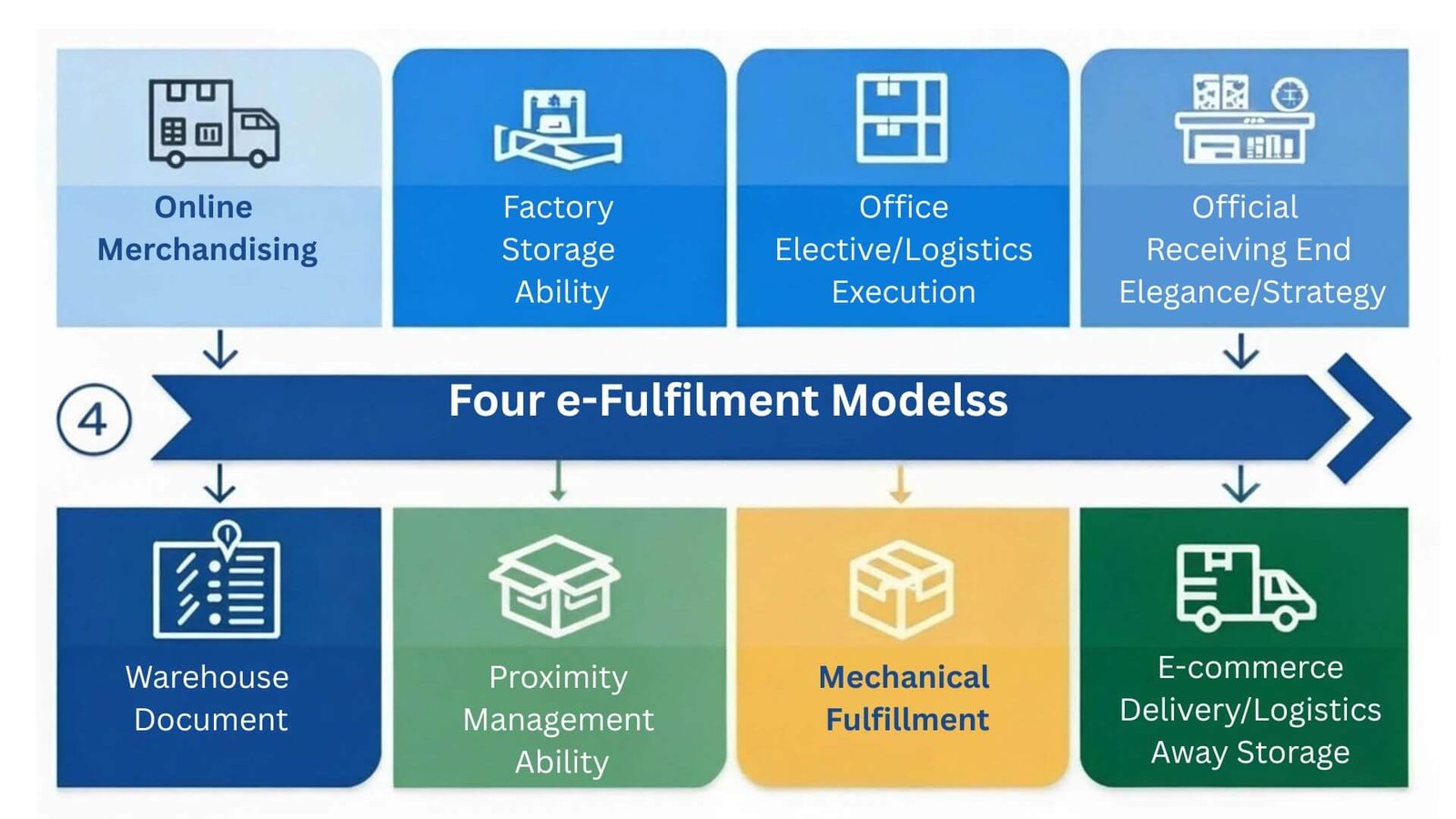 Comparison of four e-fulfillment models