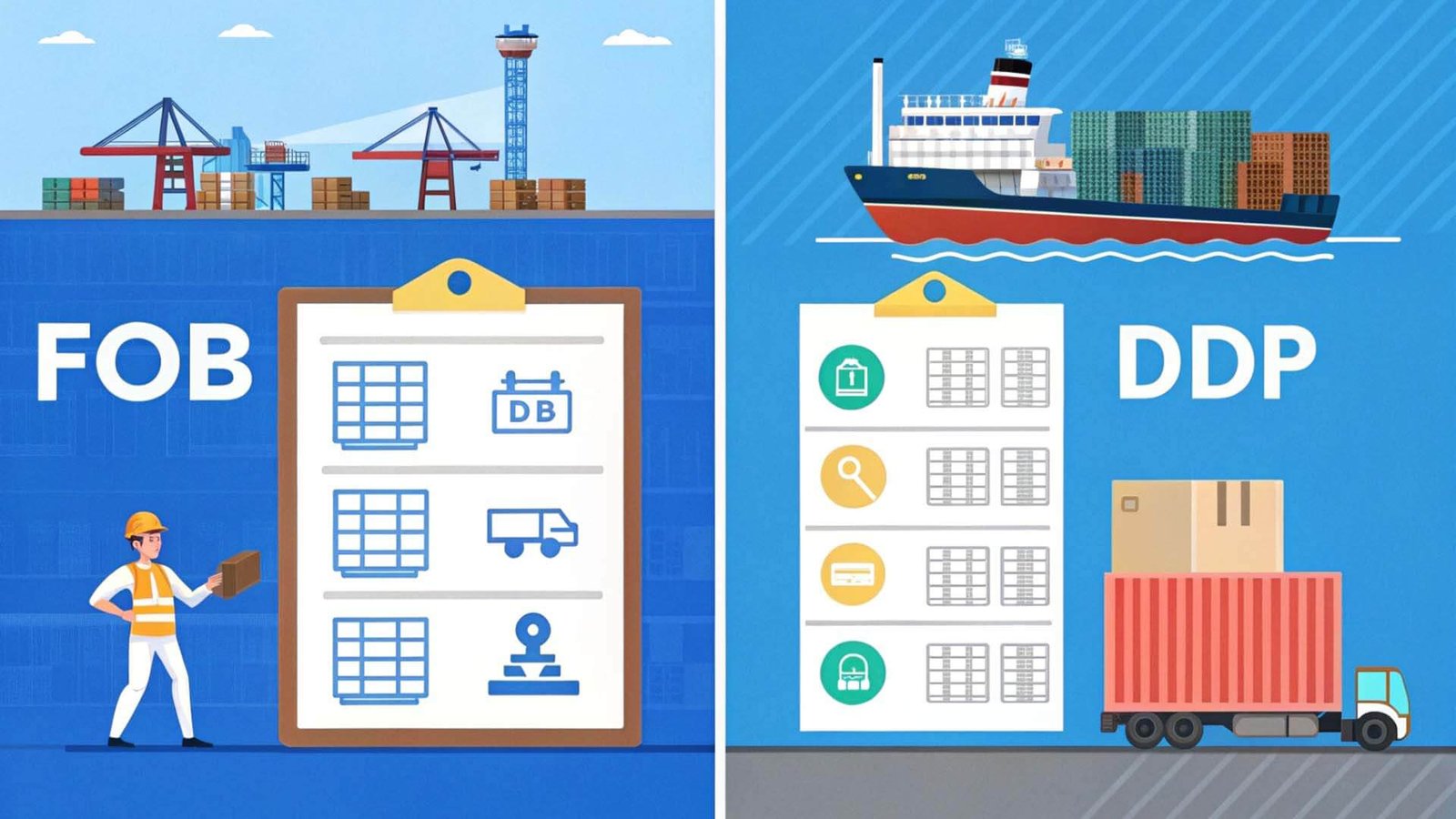 FOB vs DDP cost comparison