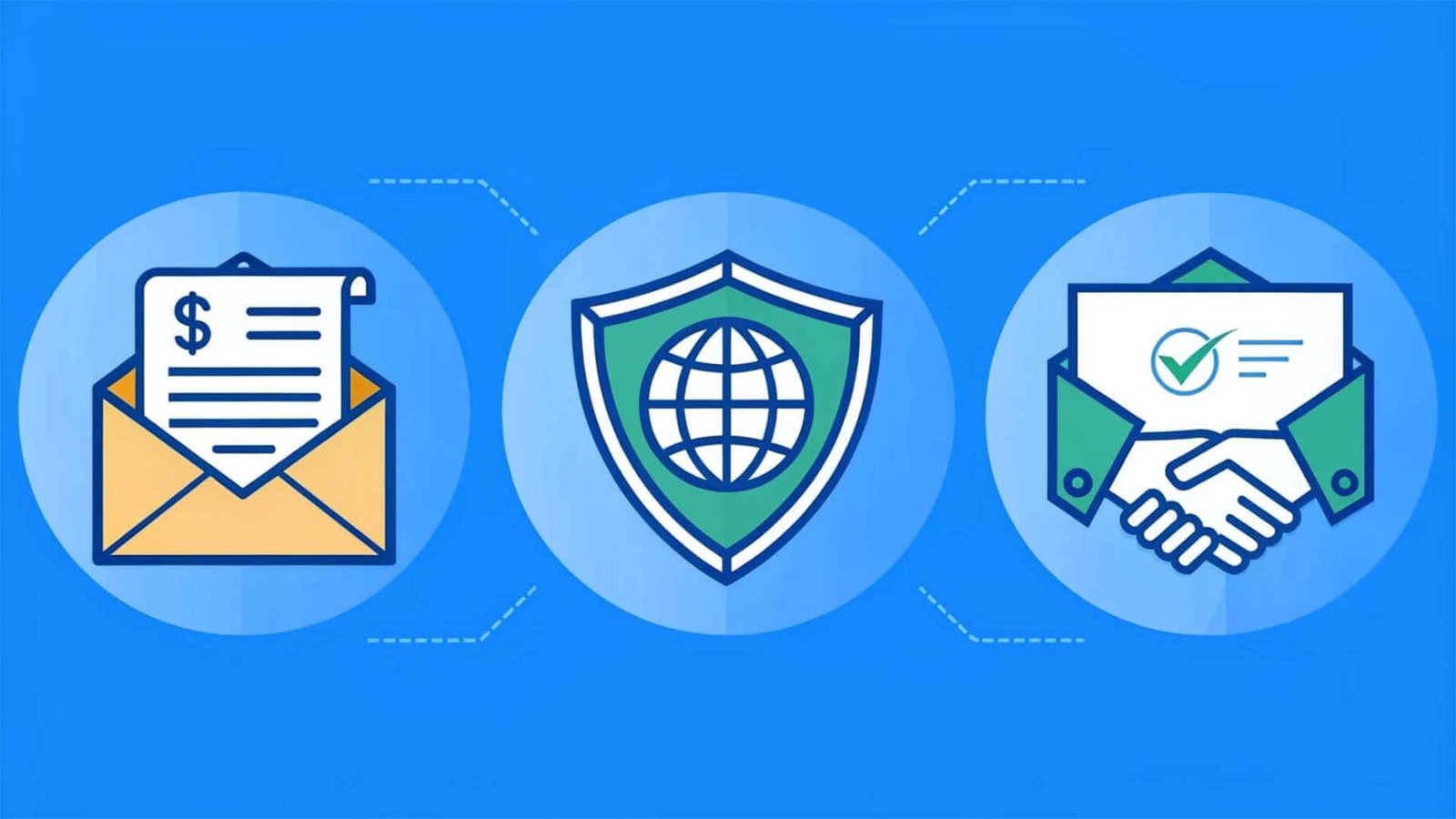 Icons representing Letter of Credit, Telegraphic Transfer, and Open Account