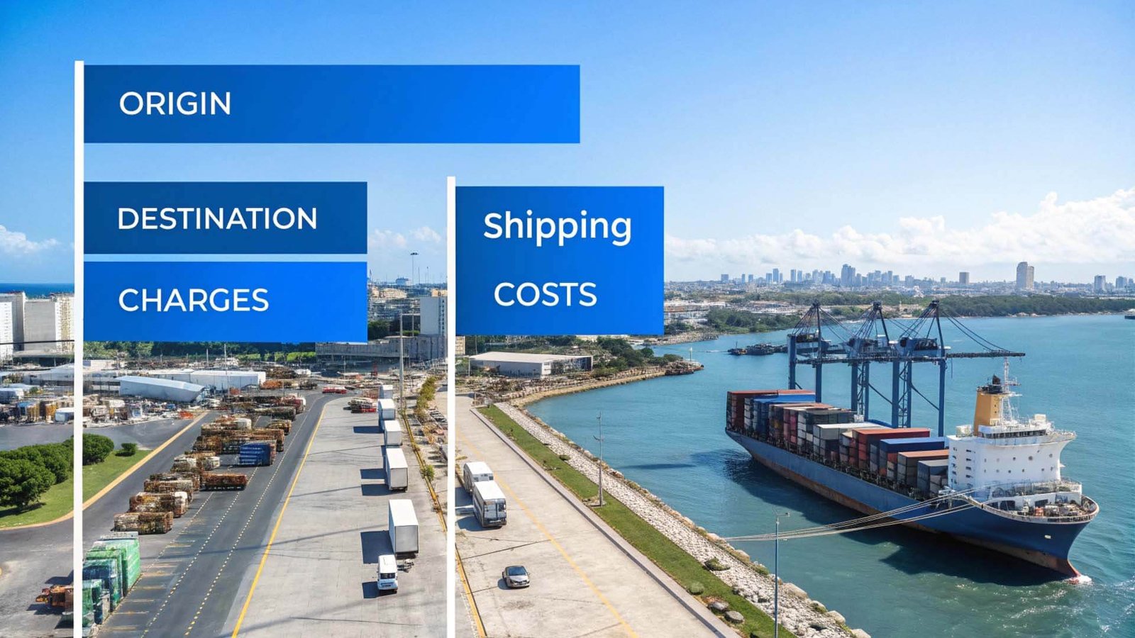 Origin and destination charges shipping costs