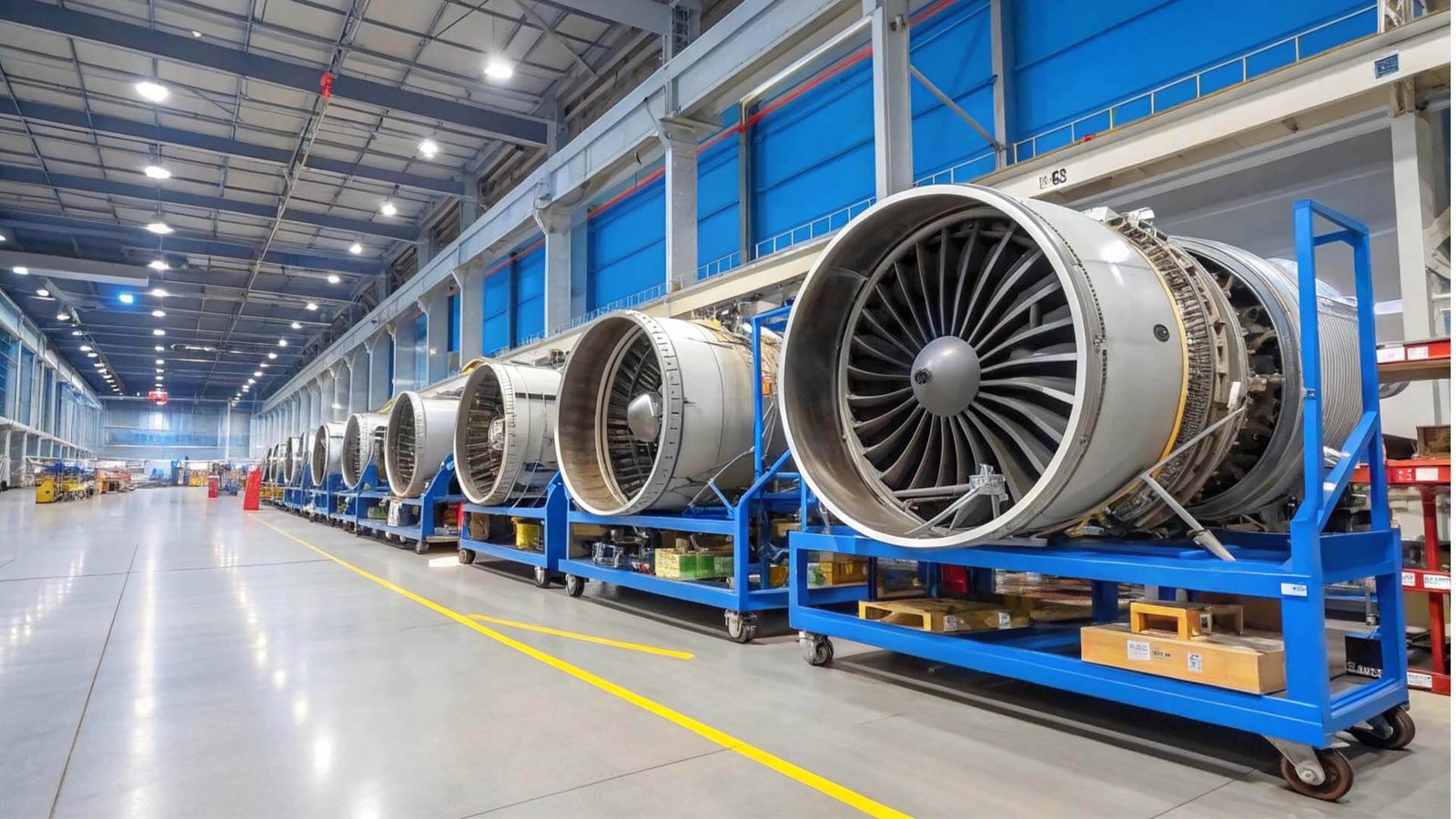 aerospace components in a secure logistics environment