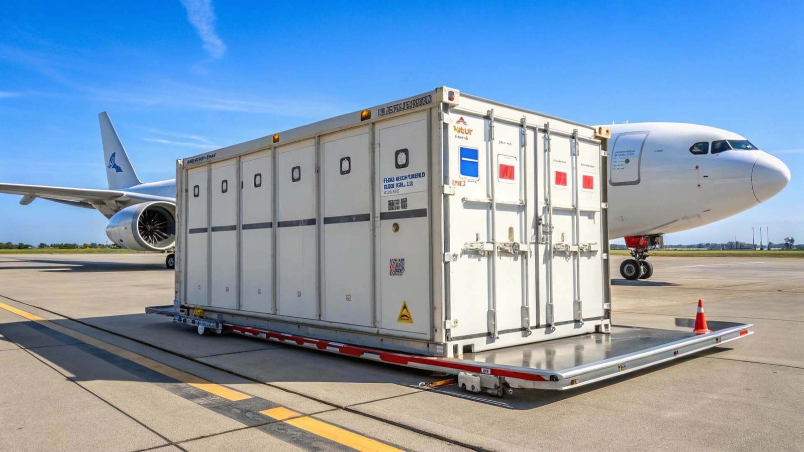 secure, sealed container for aerospace logistics