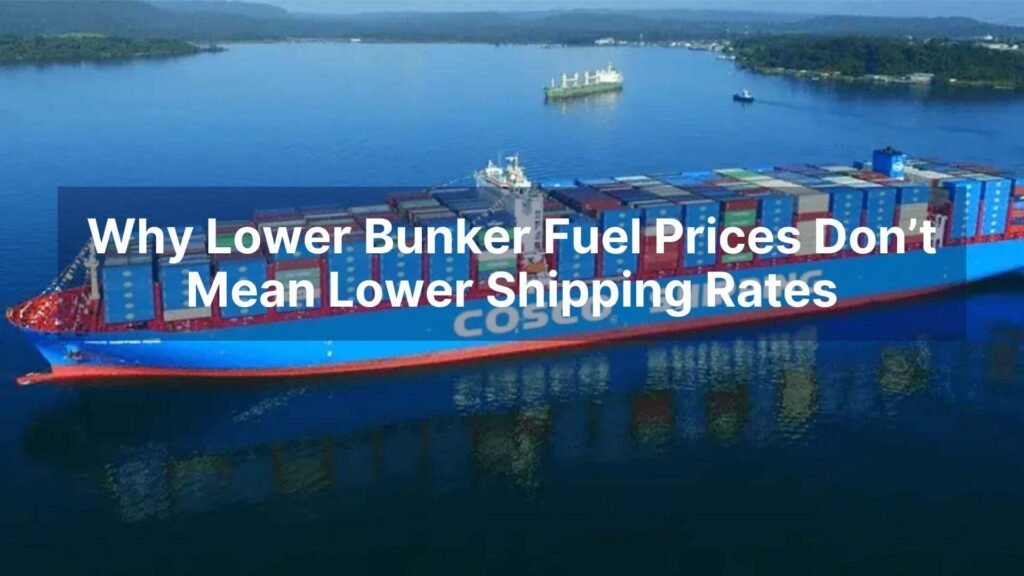 Why Lower Bunker Fuel Prices Don’t Mean Lower Shipping Rates
