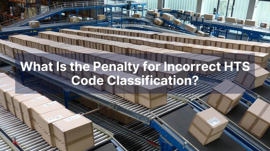 What Is the Penalty for Incorrect HTS Code Classification