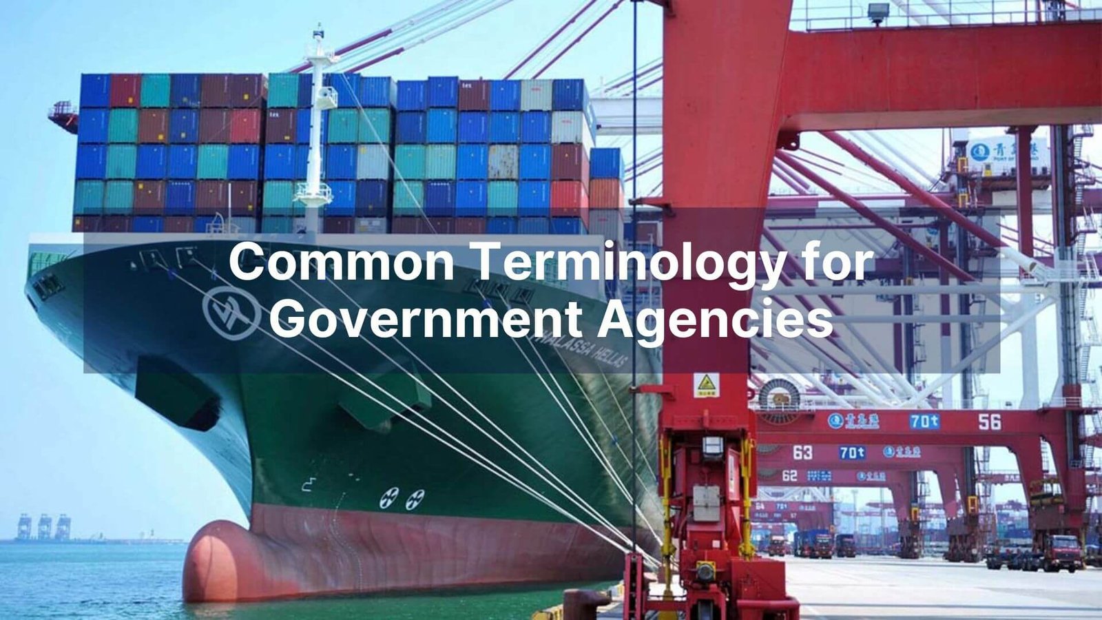 Common Terminology for Government Agencies