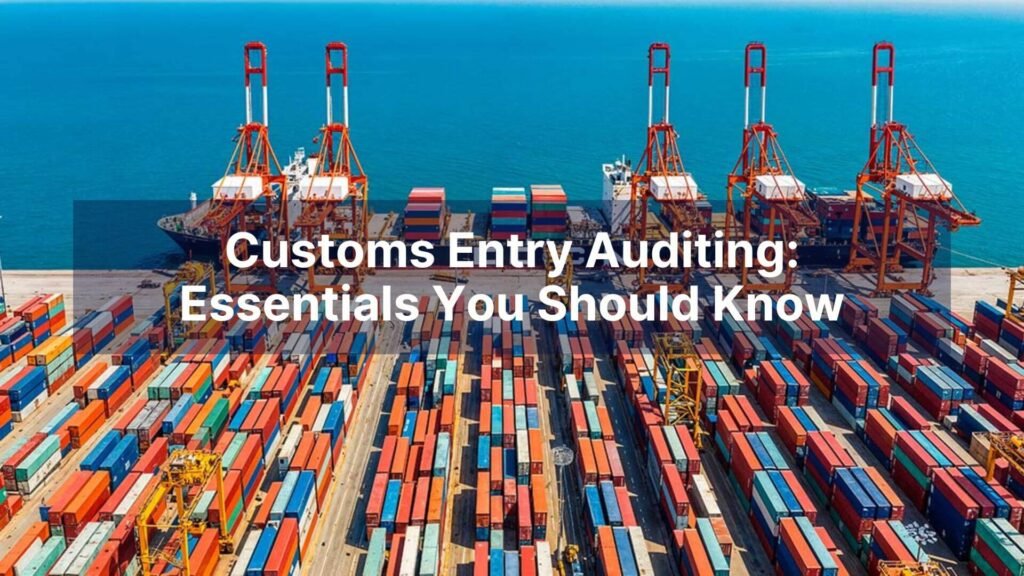 Customs Entry Auditing Essentials You Should Know