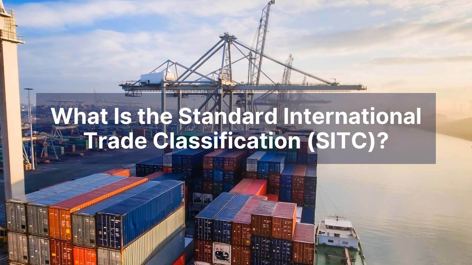 What Is the Standard International Trade Classification (SITC)